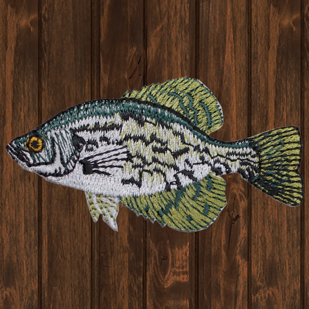 Crappie Fish Embroidered Patch — Iron On – Paddy's Patches