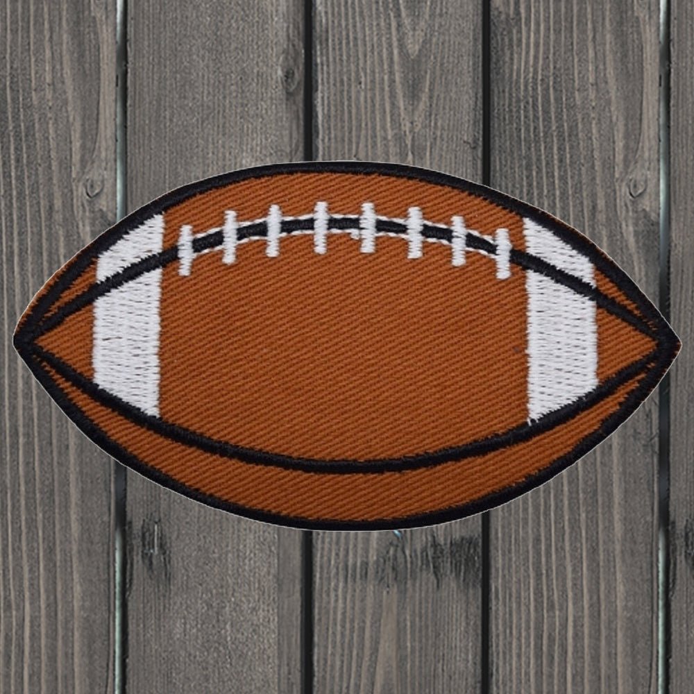 Football Embroidered Patch — 3-Pack — Iron On