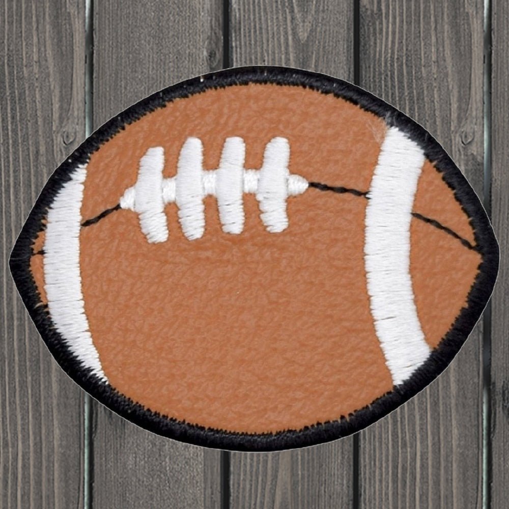 Football Embroidered Patch — Iron On