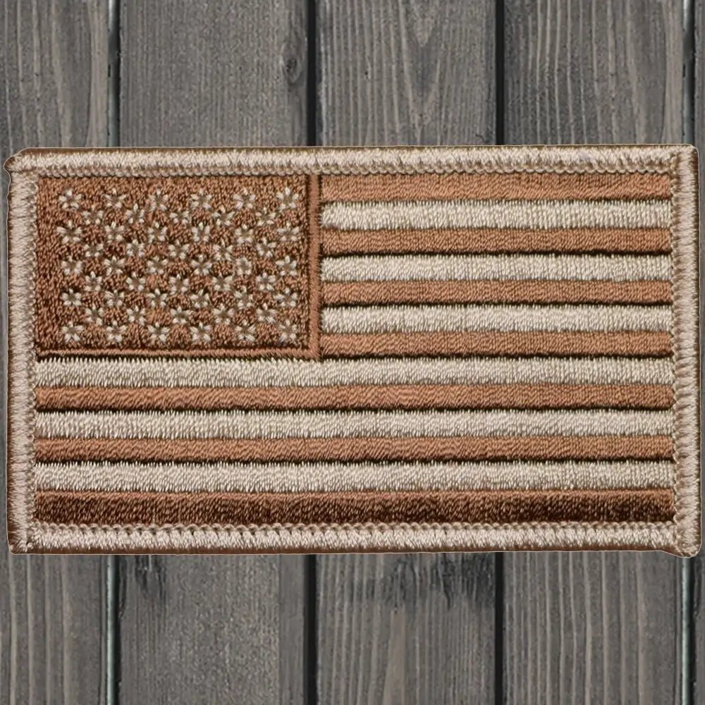 American Flag Embroidered Patch — Iron On