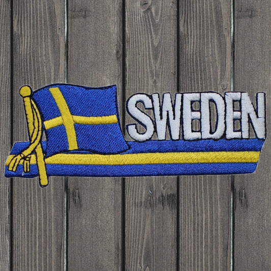 Sweden Embroidered Flag Patch — Iron On