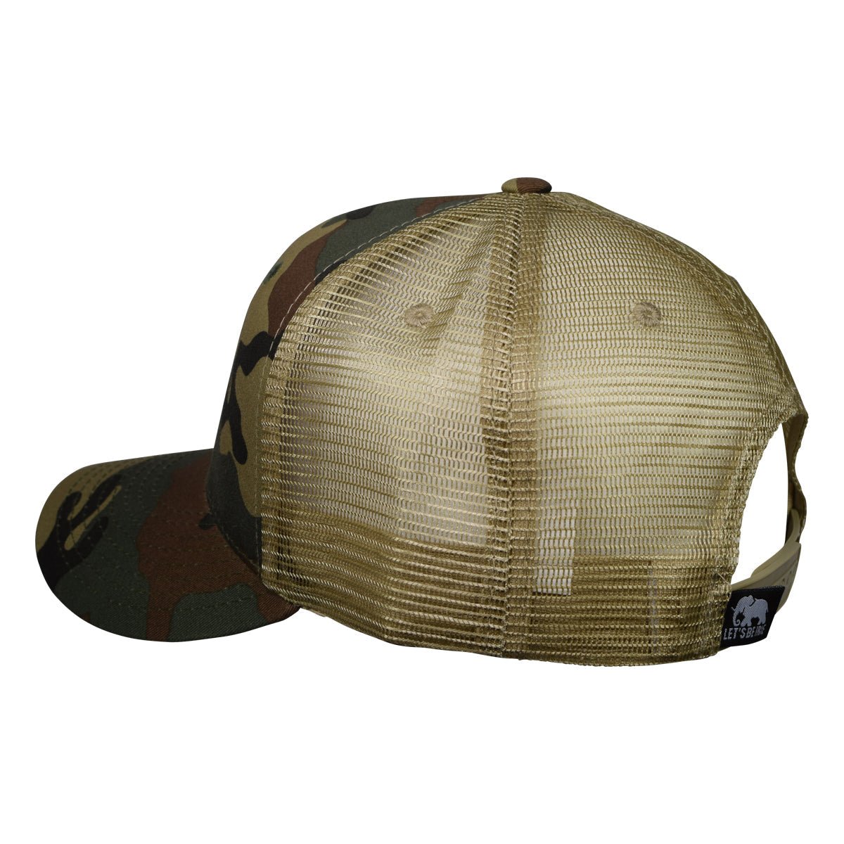 LET'S BE IRIE Trucker Hat - Camo and Khaki - Let's Be Irie™