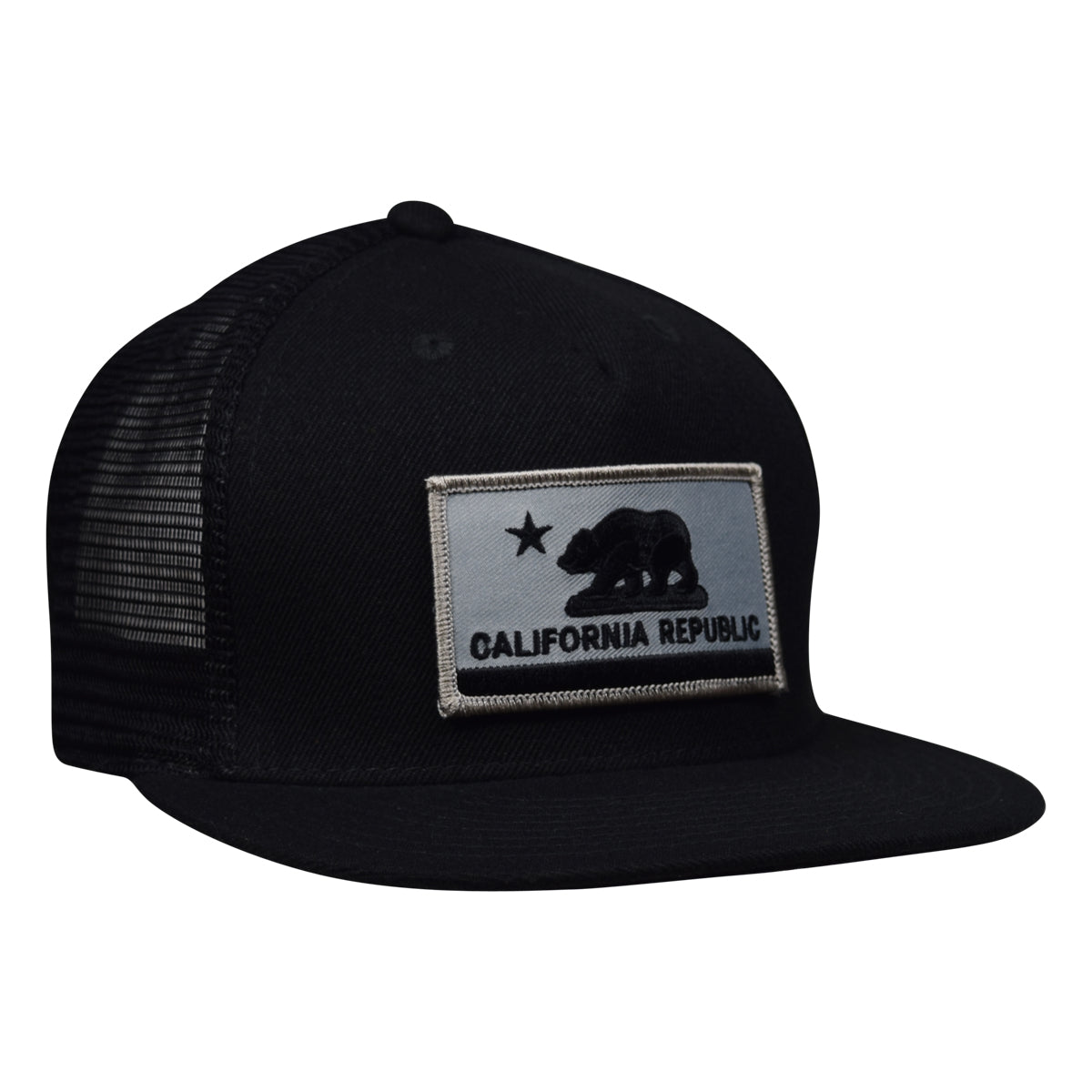 California Republic Flag Trucker Hat by LET'S BE IRIE - Black - Let's Be Irie™