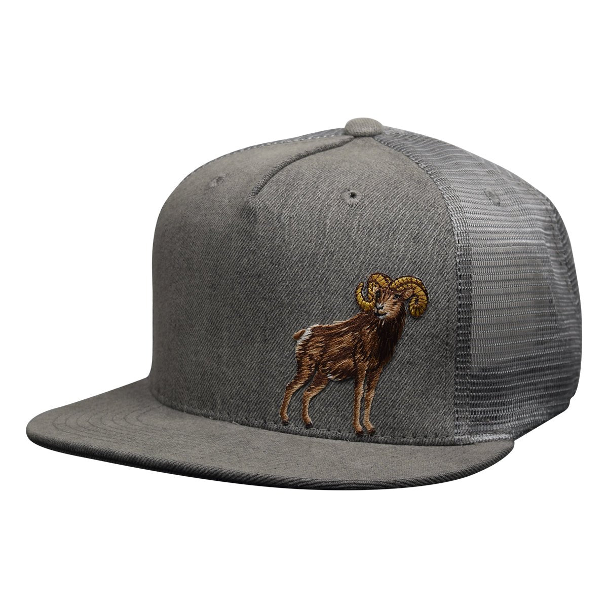 Ram Trucker Hat by LET'S BE IRIE - Gray Denim Snapback - Let's Be Irie™