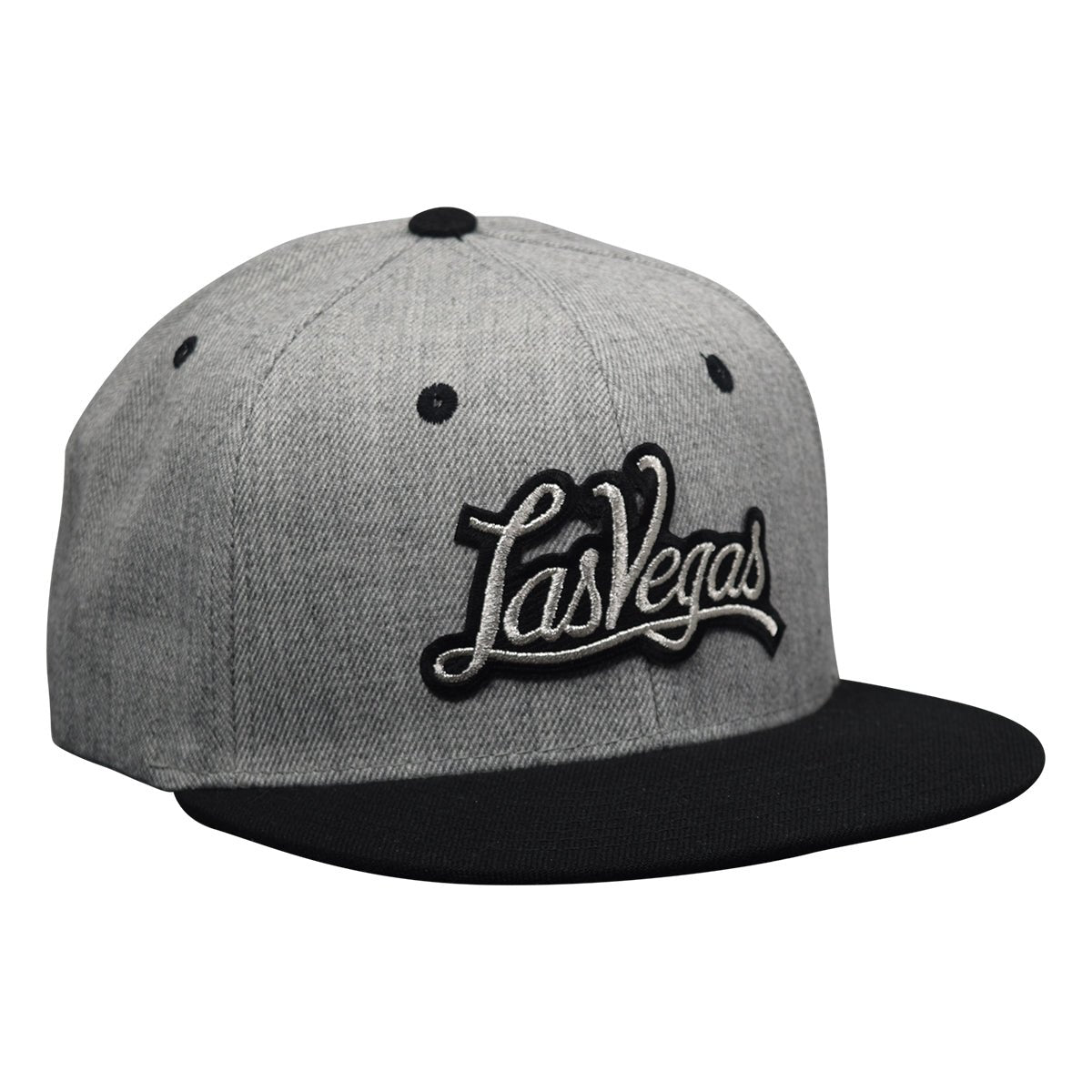 Las Vegas Snapback Hat by LET'S BE IRIE - Heather Gray and Black - Let's Be Irie™