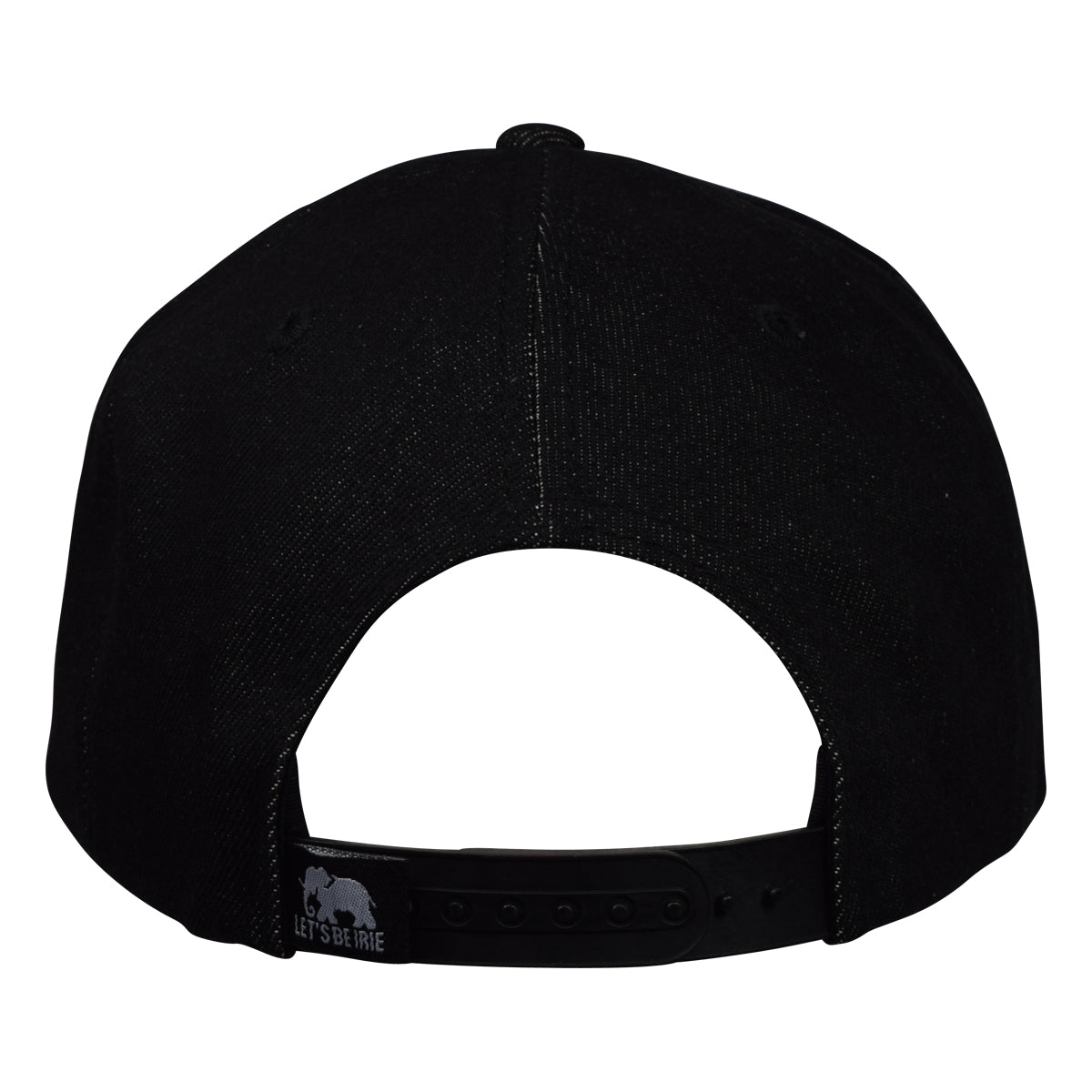 Cannabis Snapback by LET'S BE IRIE - Black Denim - Let's Be Irie™