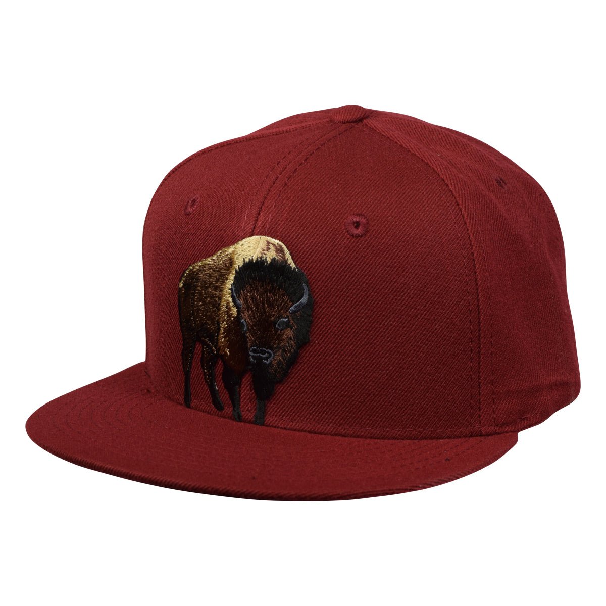 Brown Buffalo Snapback Hat by LET'S BE IRIE - Cardinal Red - Let's Be Irie™