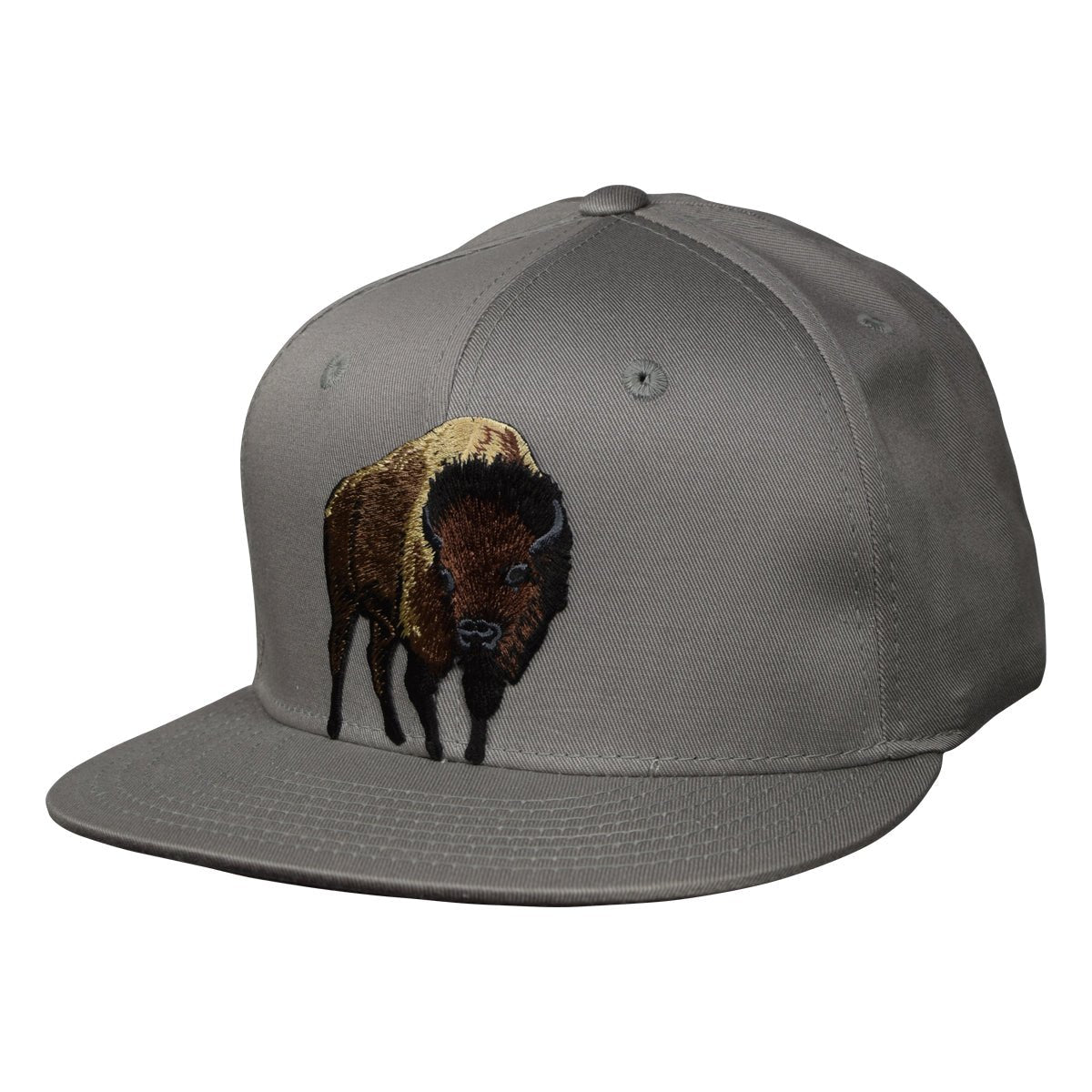 Brown Buffalo Snapback Hat by LET'S BE IRIE - Gray - Let's Be Irie™