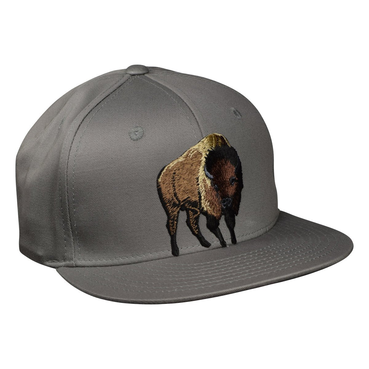 Brown Buffalo Snapback Hat by LET'S BE IRIE - Gray - Let's Be Irie™