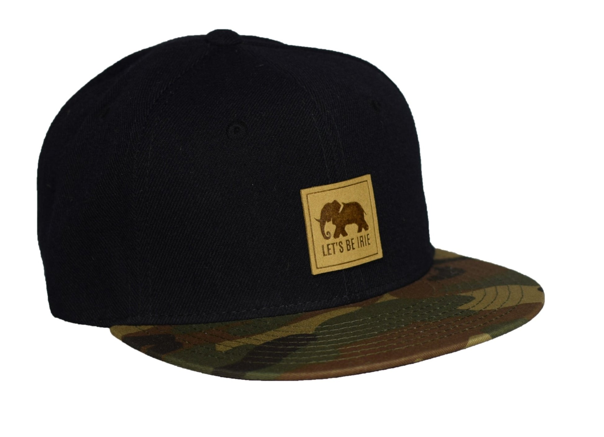 LET'S BE IRIE Snapback - Black and Camo - Let's Be Irie™