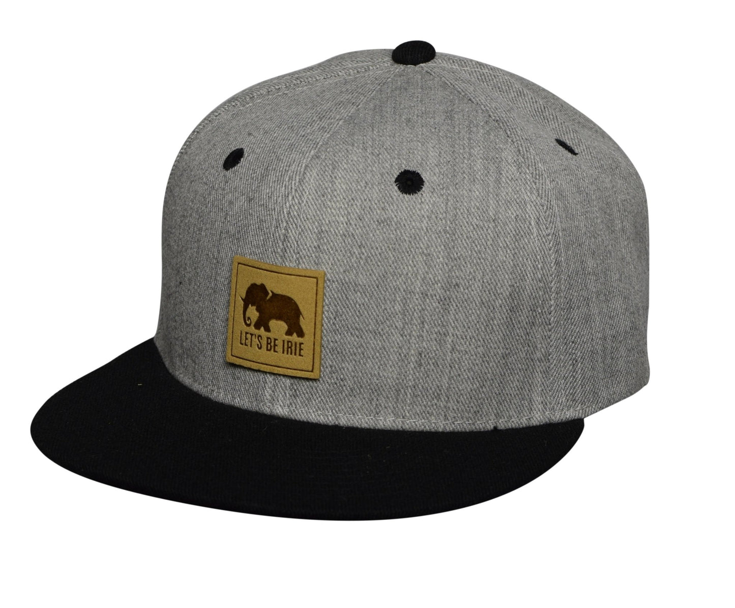 LET'S BE IRIE Snapback - Heather Gray and Black - Let's Be Irie™