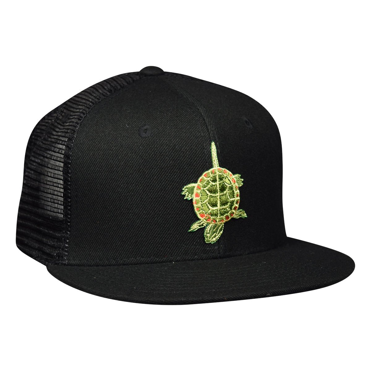 Turtle Trucker Hat by LET'S BE IRIE - Black - Let's Be Irie™