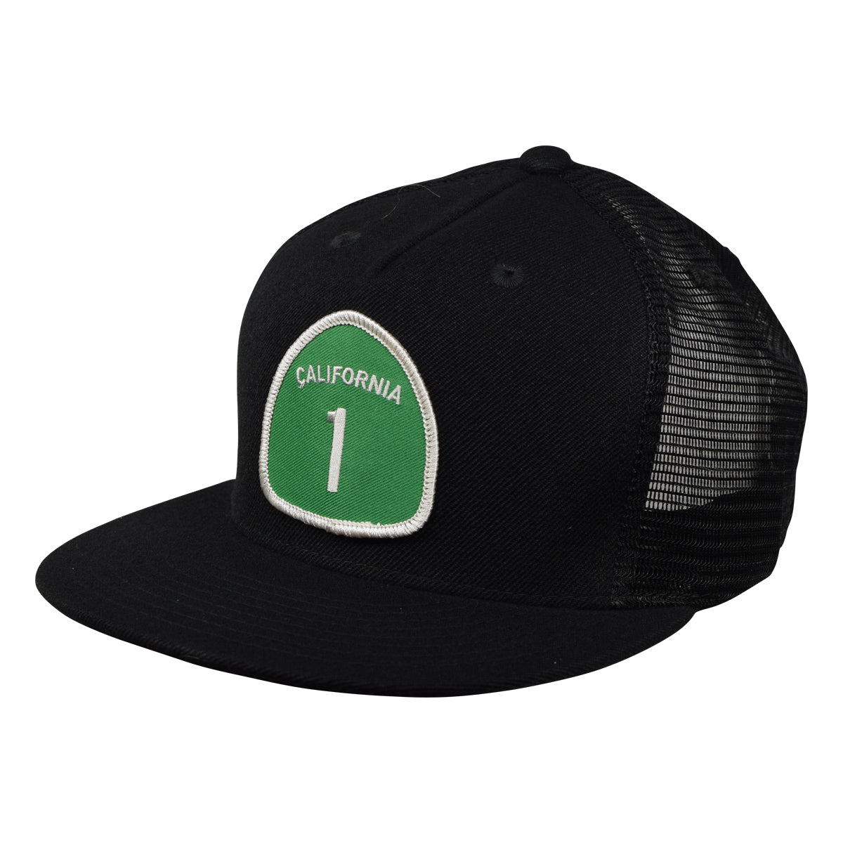 California Highway 1 Trucker Hat by LET'S BE IRIE - Black - Let's Be Irie™