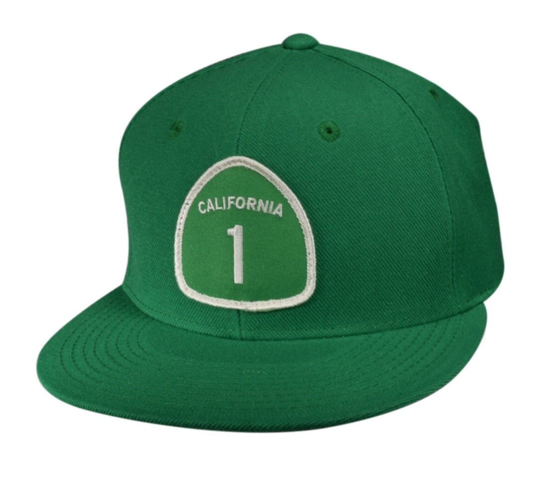 California Highway 1 Snapback Hat by LET'S BE IRIE - Kelly Green - Let's Be Irie™