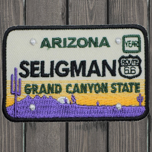 embroidered iron on sew on patch arizona grand canyon state seligman