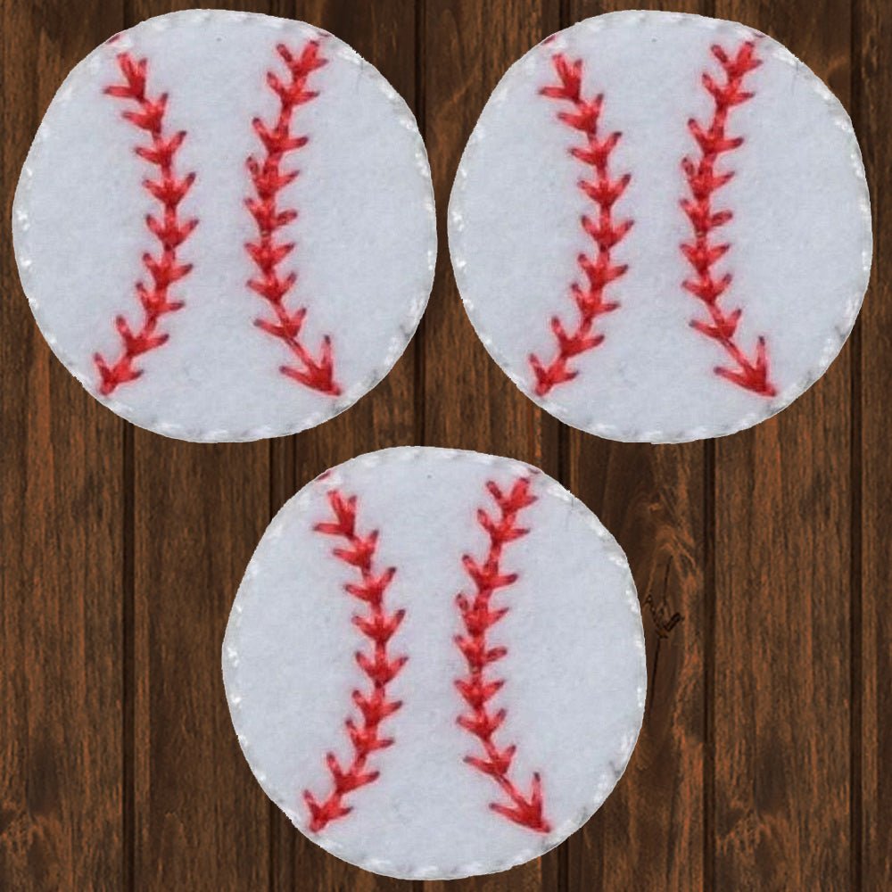 embroidered iron on sew on patch baseball