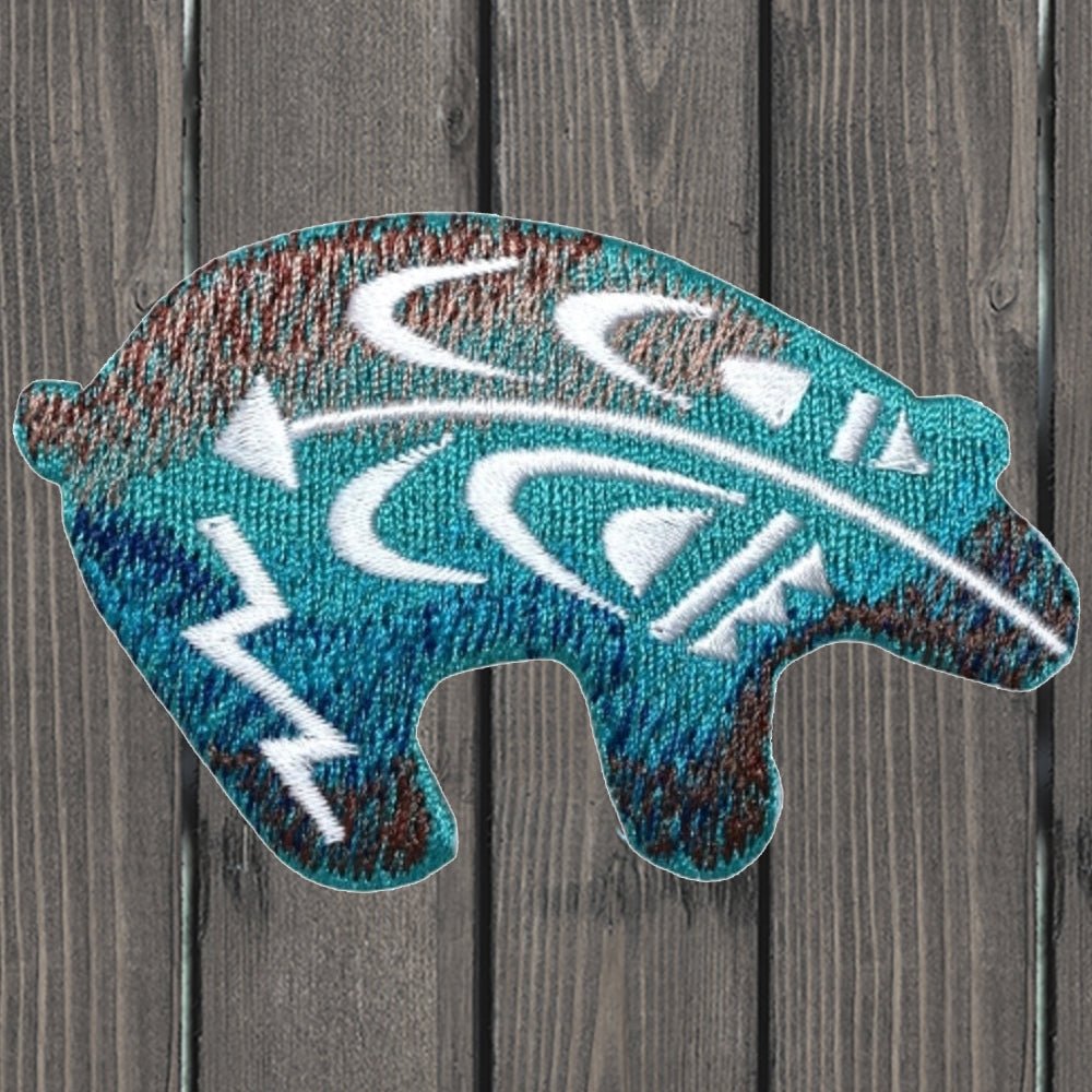 embroidered iron on sew on patch bear southwest