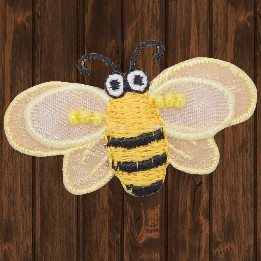 embroidered iron on sew on patch bee children