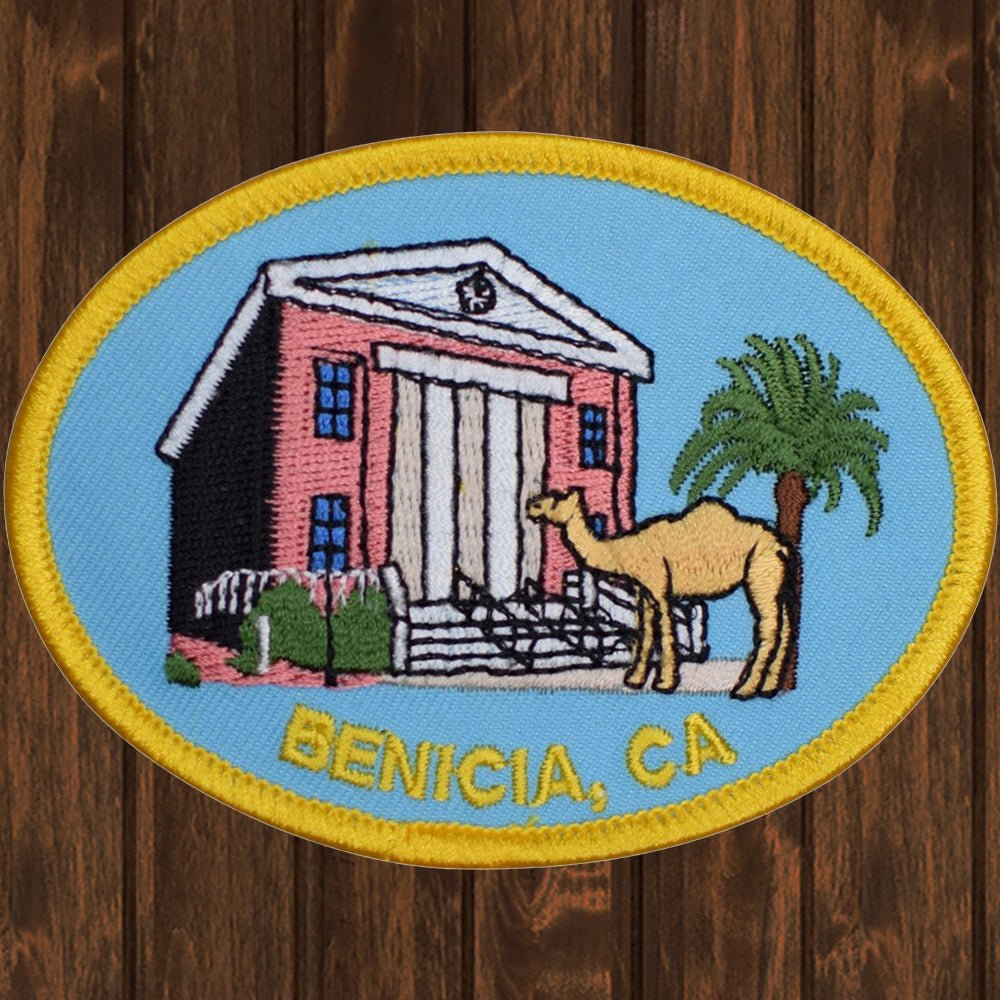 embroidered iron on sew on patch benicia capitol