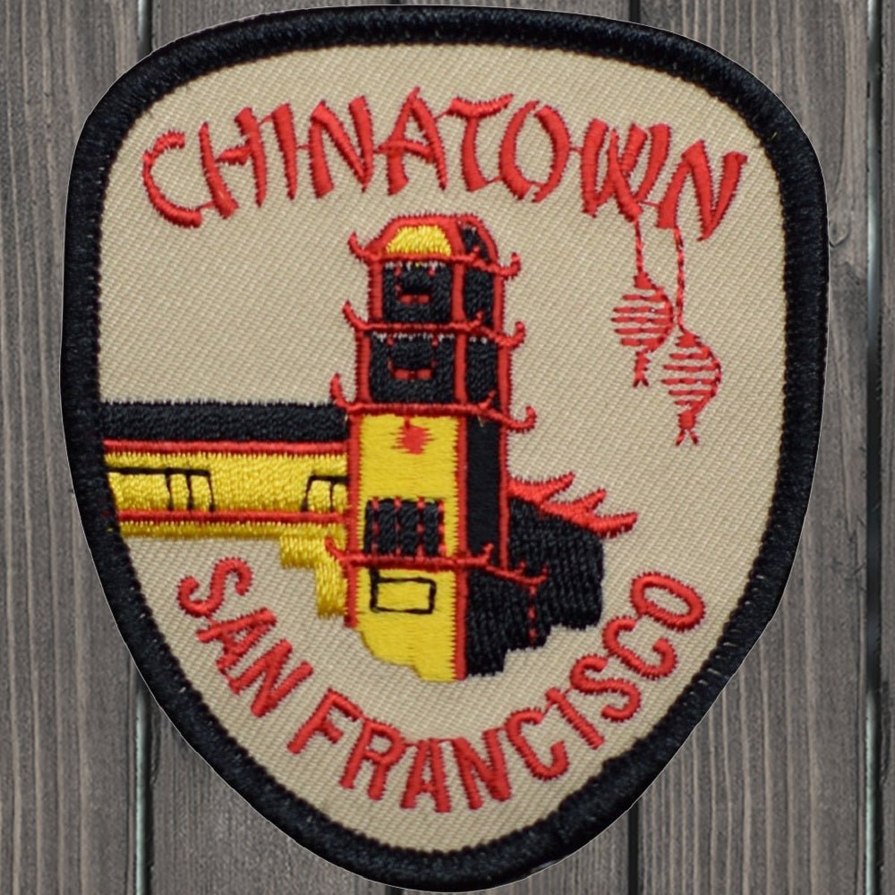 embroidered iron on sew on patch chinatown san francisco