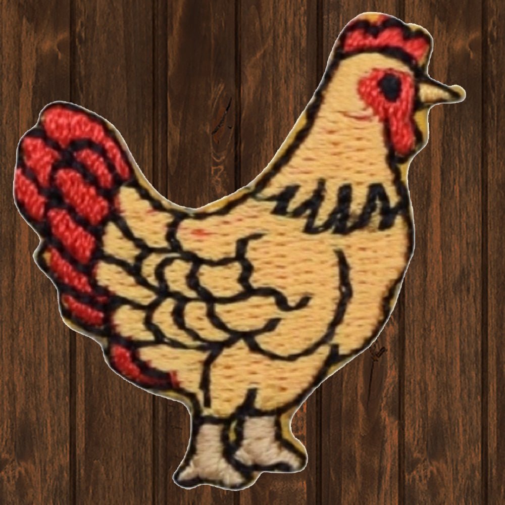 embroidered iron on sew on patch farmhouse chicken hen