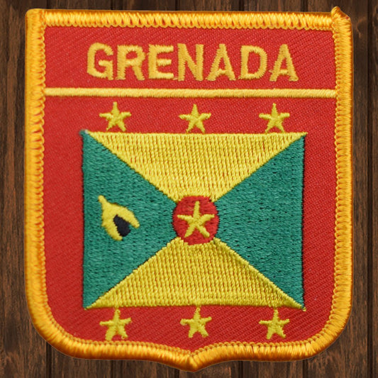 embroidered iron on sew on patch grenada