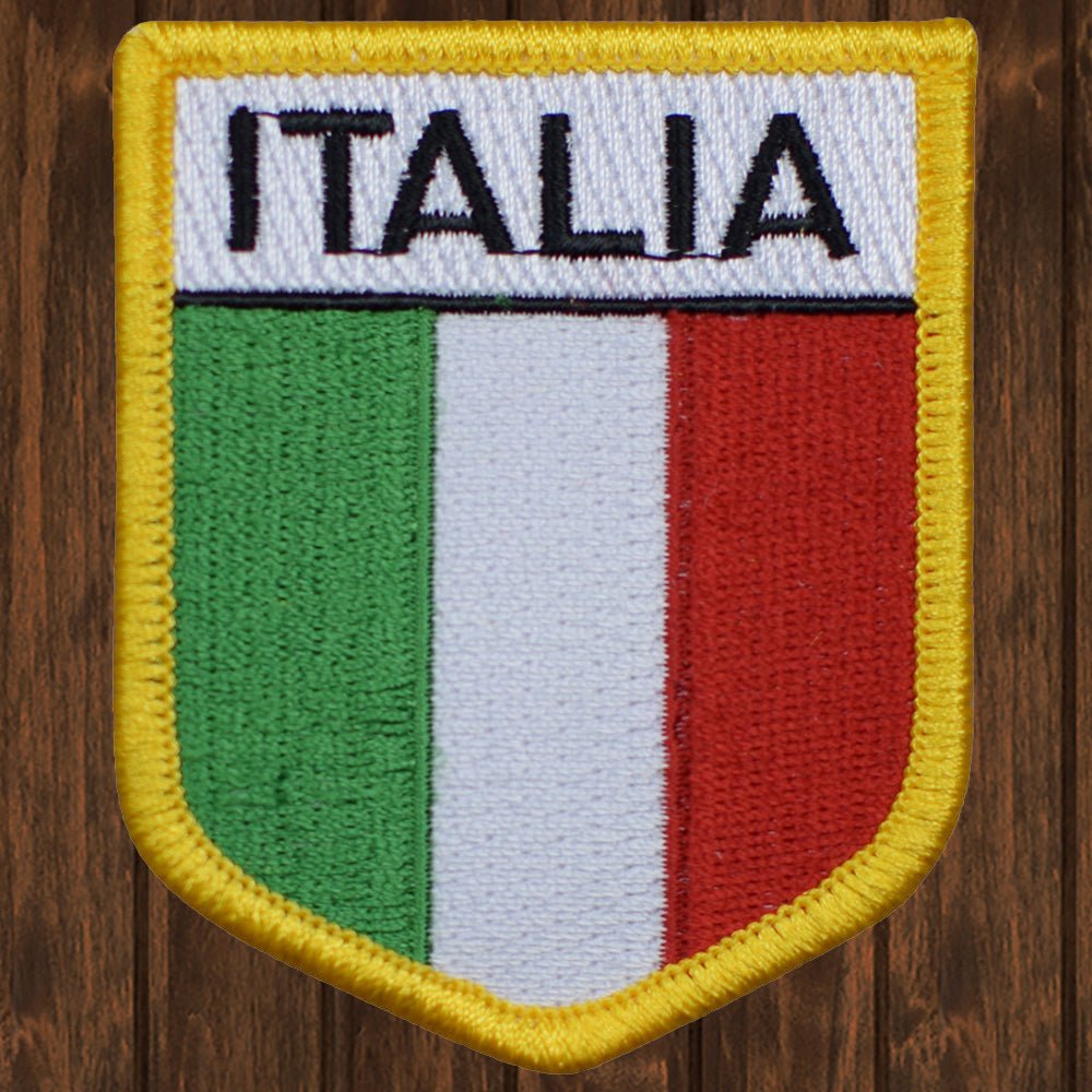 embroidered iron on sew on patch italia