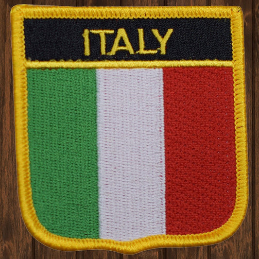 embroidered iron on sew on patch italy