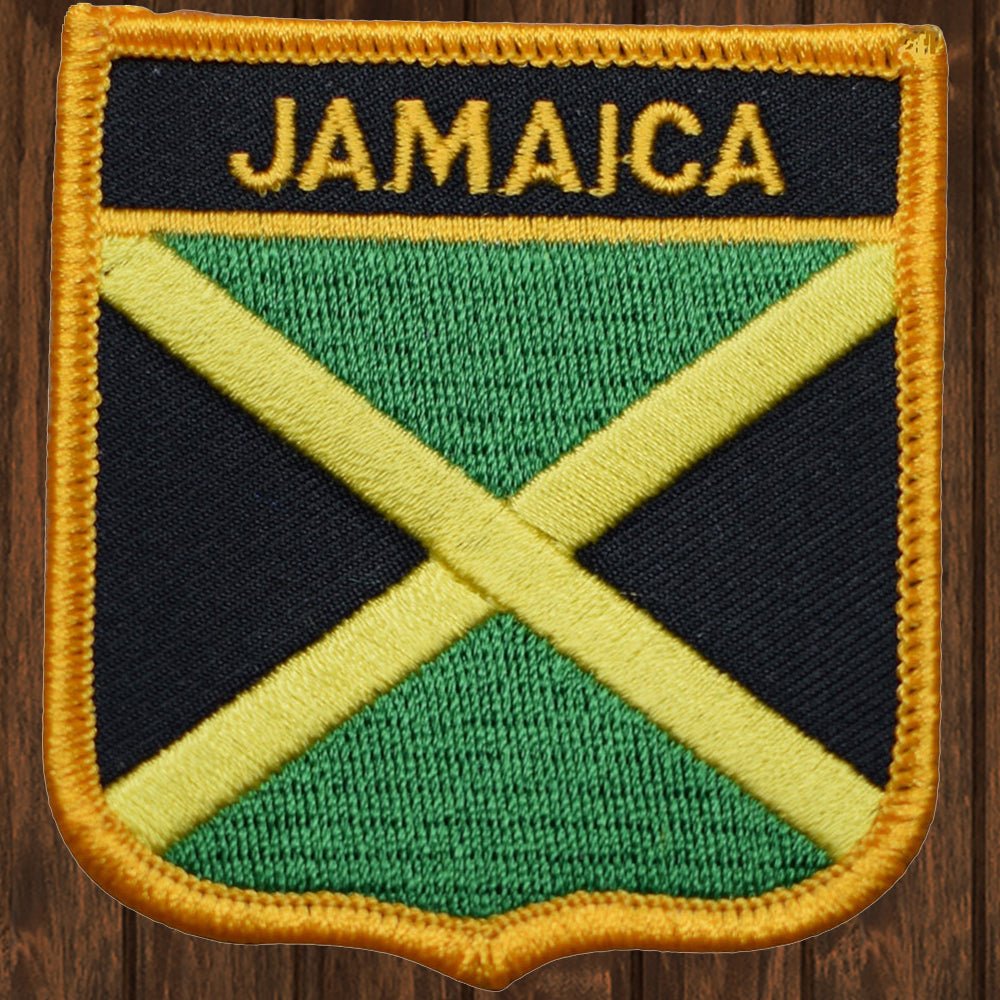 embroidered iron on sew on patch jamaica