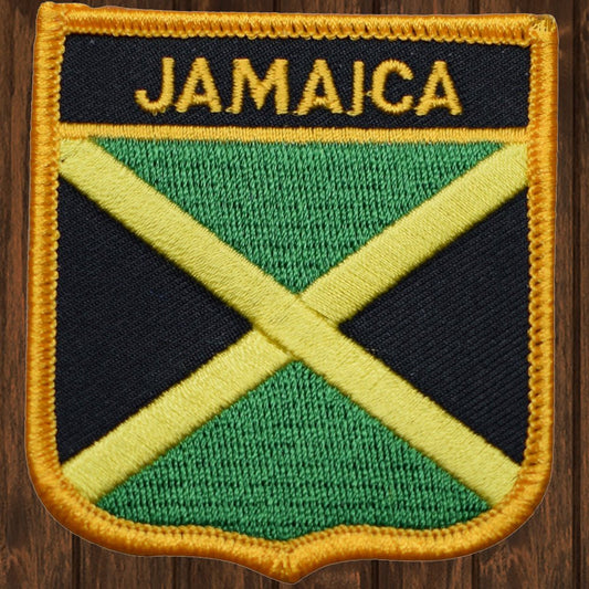 embroidered iron on sew on patch jamaica