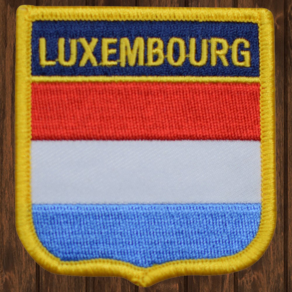 embroidered iron on sew on patch luxembourg