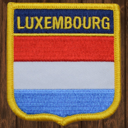 embroidered iron on sew on patch luxembourg