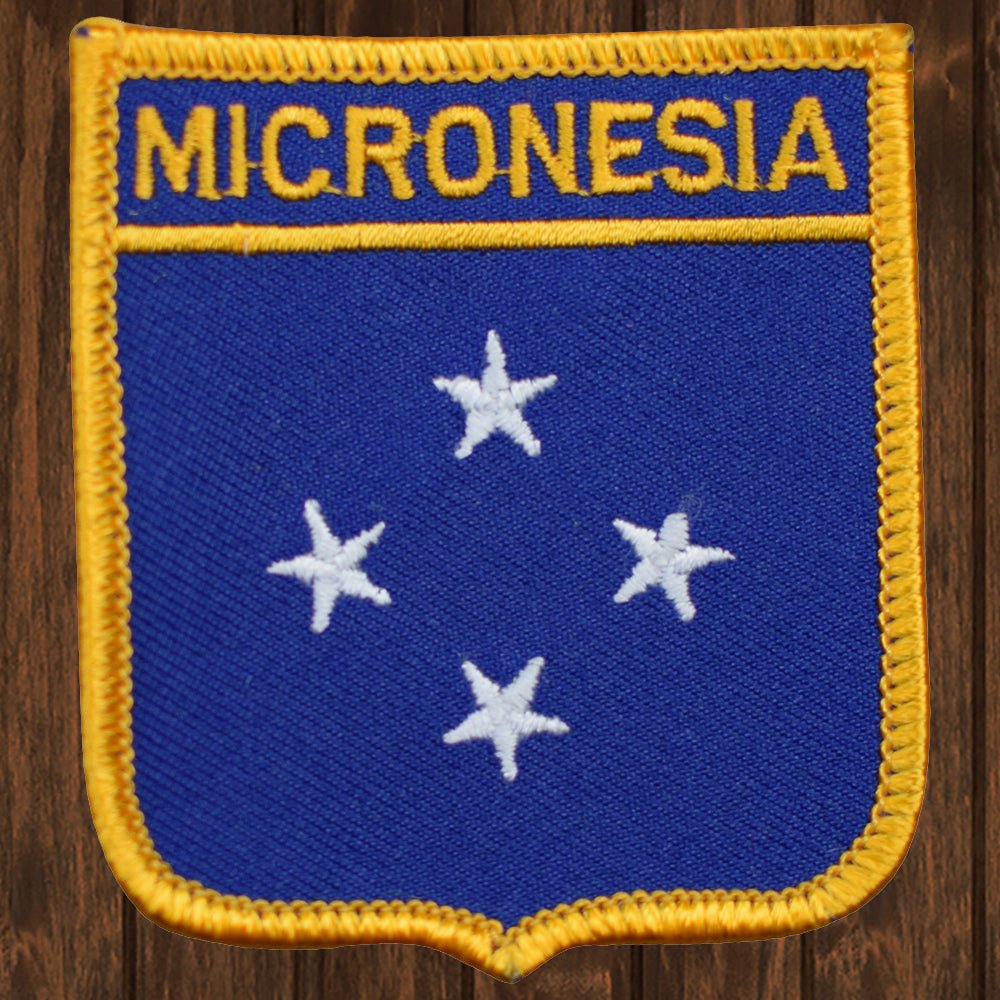 embroidered iron on sew on patch micronesia