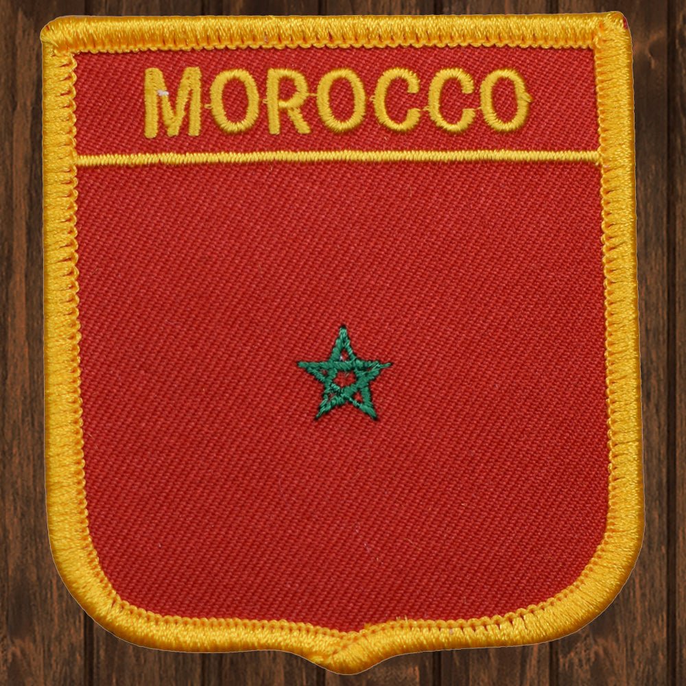 embroidered iron on sew on patch morocco