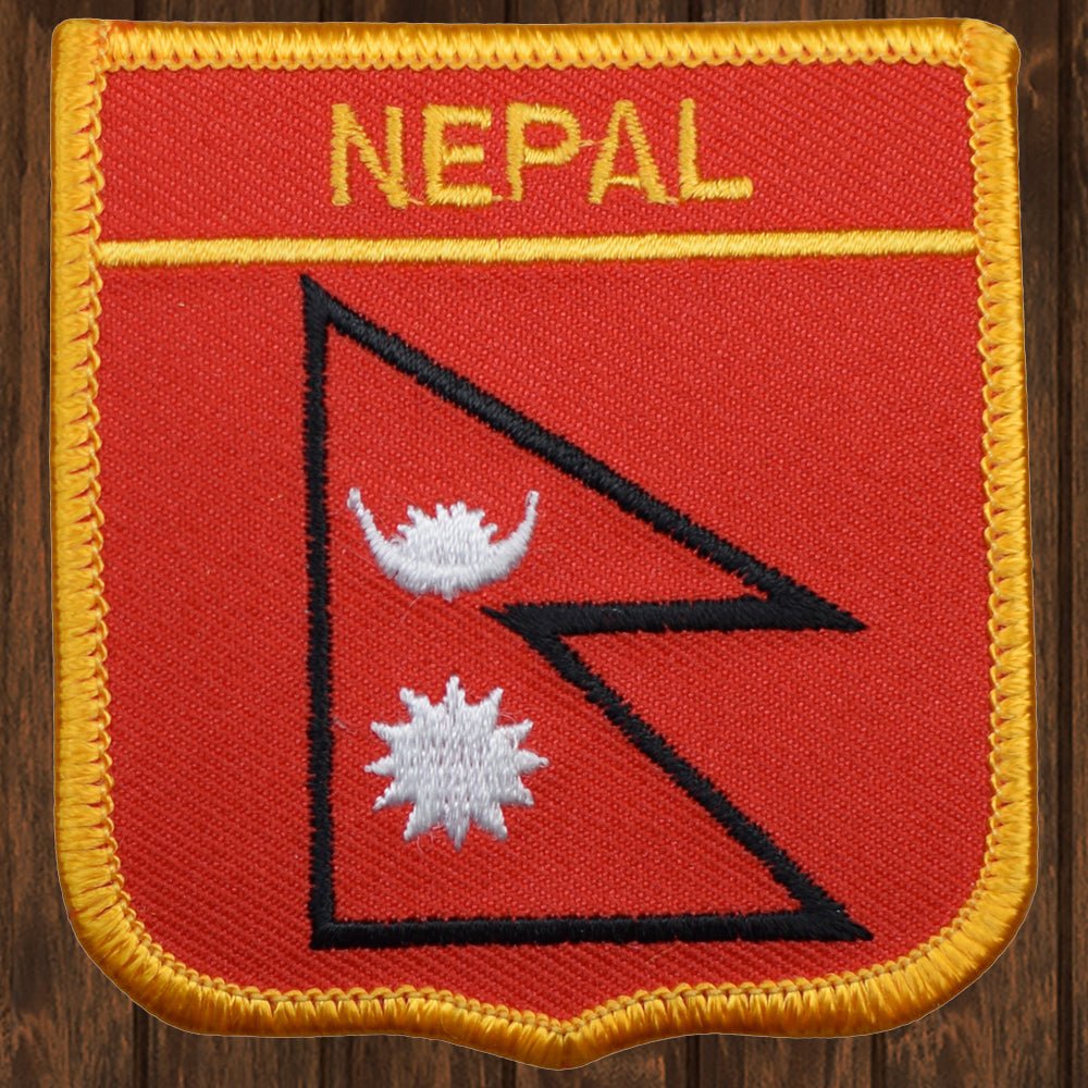 embroidered iron on sew on patch nepal