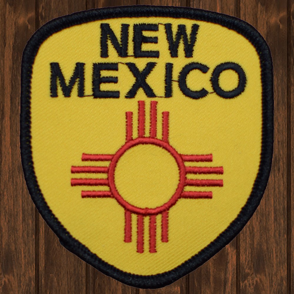 embroidered iron on sew on patch new mexico 2