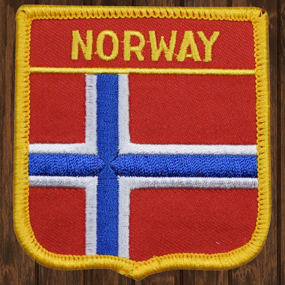 embroidered iron on sew on patch norway