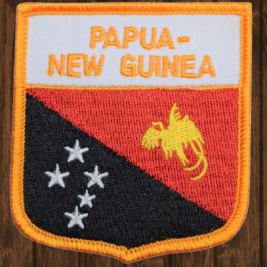 embroidered iron on sew on patch papua new guinea