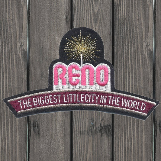 embroidered iron on sew on patch reno