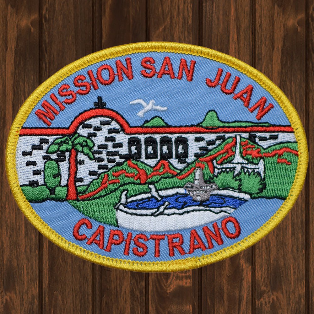 embroidered iron on sew on patch san juan capistrano