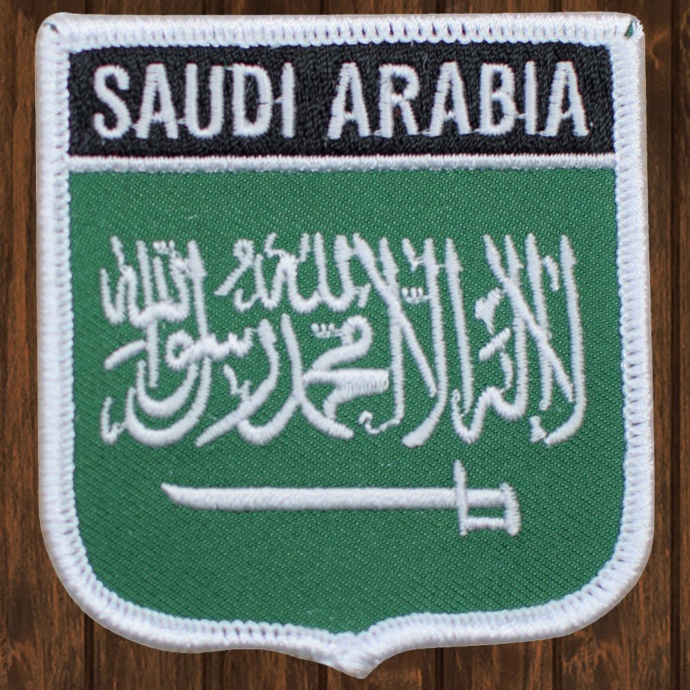 embroidered iron on sew on patch saudi arabia