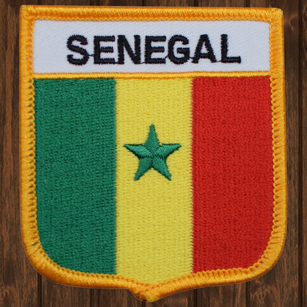 embroidered iron on sew on patch senegal