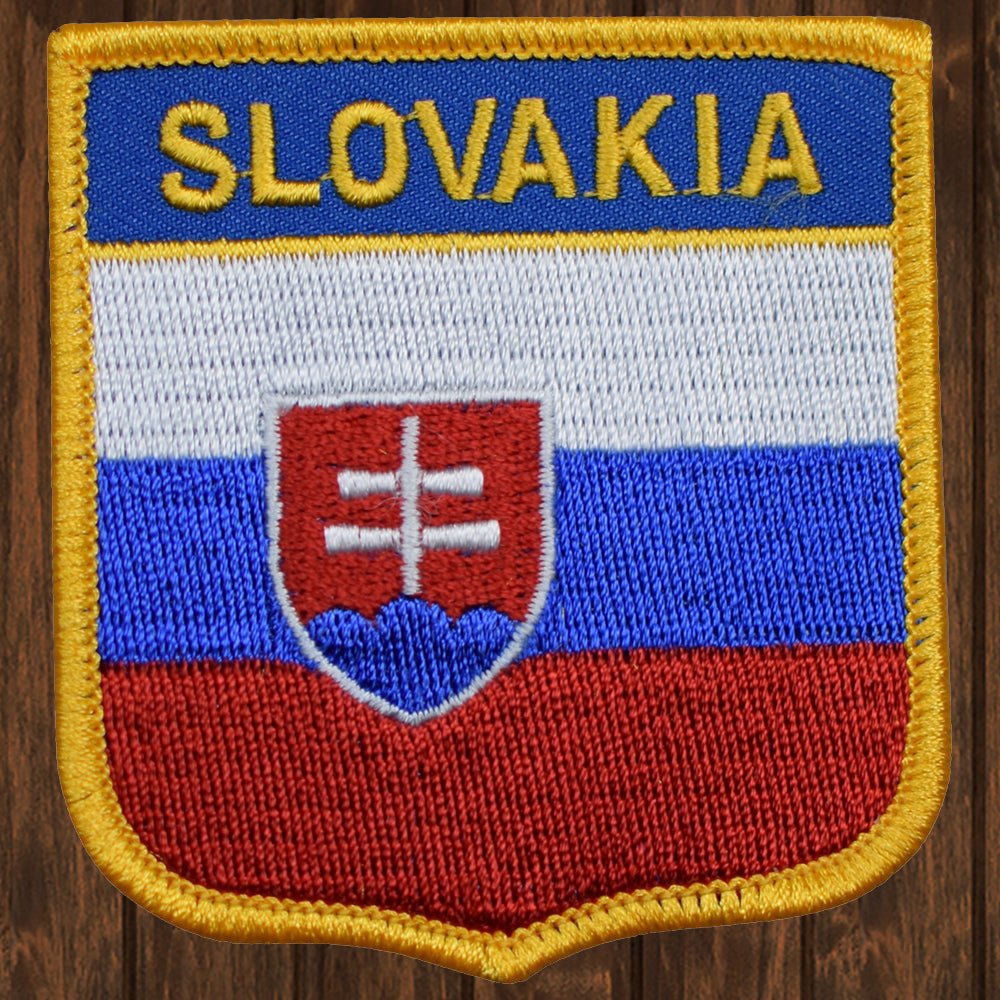 embroidered iron on sew on patch slovakia