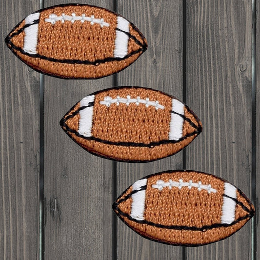 embroidered iron on sew on patch small football