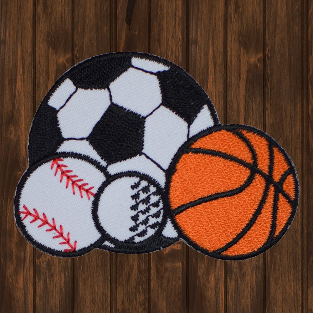 embroidered iron on sew on patch sport basketball soccer baseball