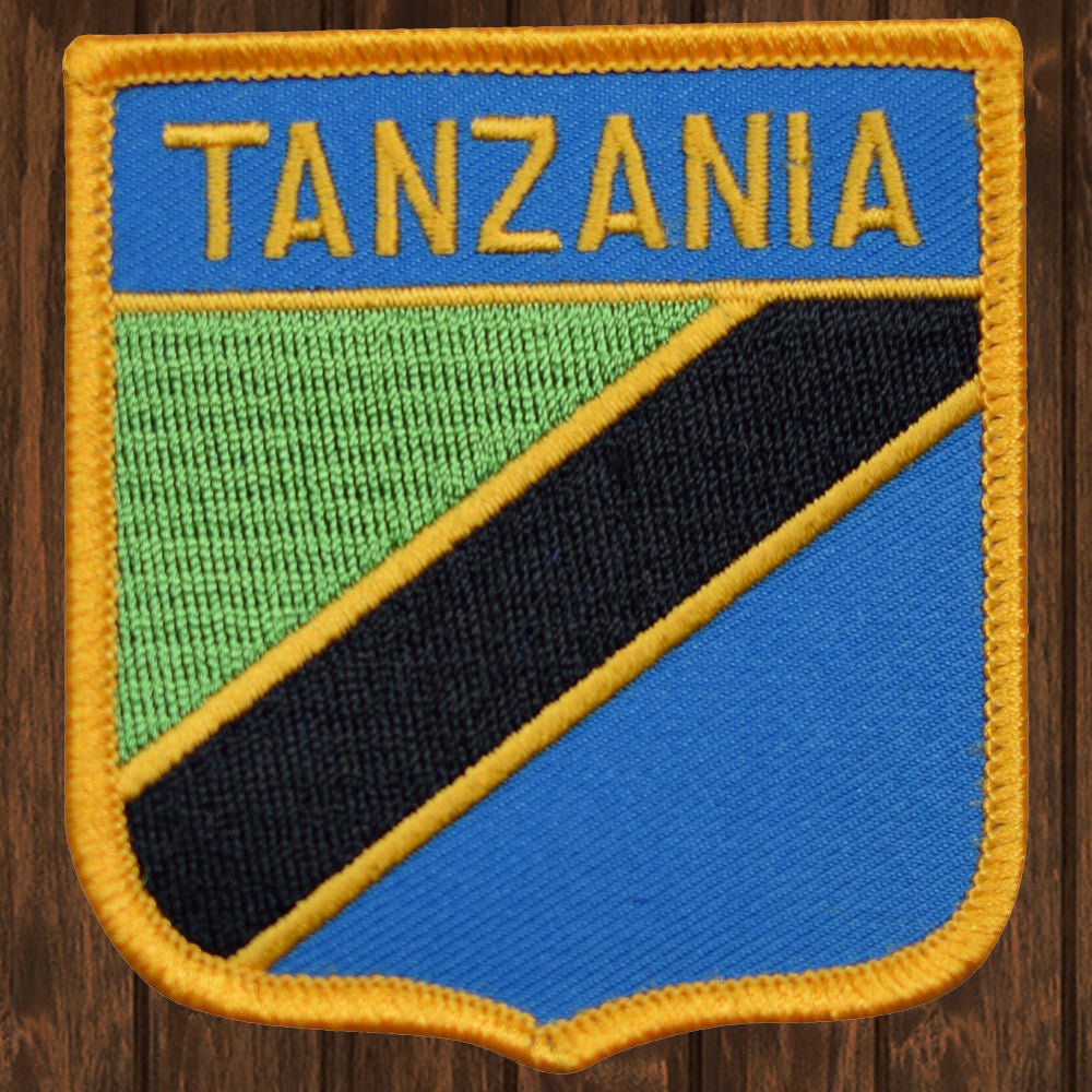 embroidered iron on sew on patch tanzania