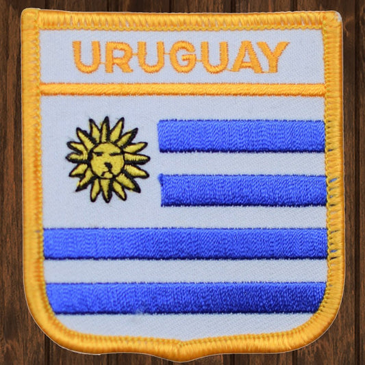 embroidered iron on sew on patch uruguay