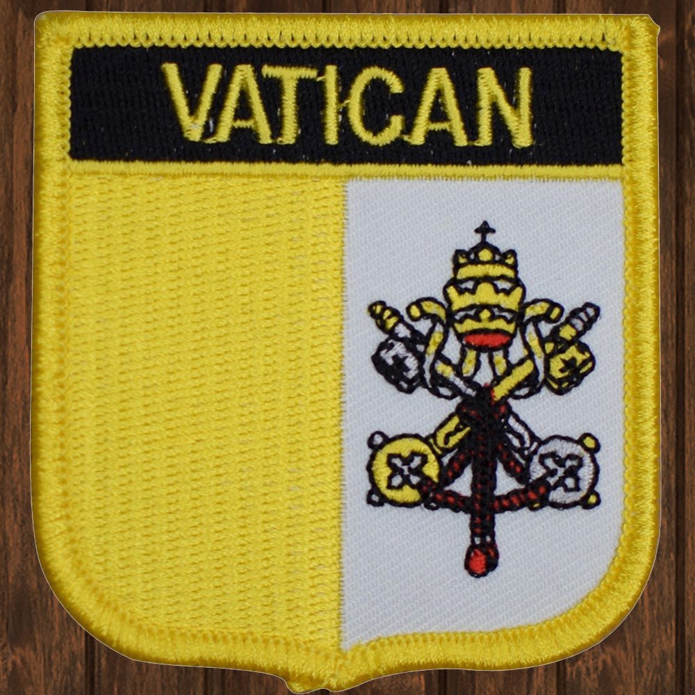 embroidered iron on sew on patch vatican