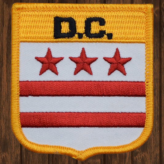 embroidered iron on sew on patch washington DC