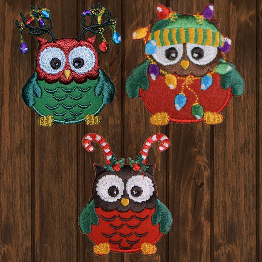 embroidered iron on sew on patch whimsy owl